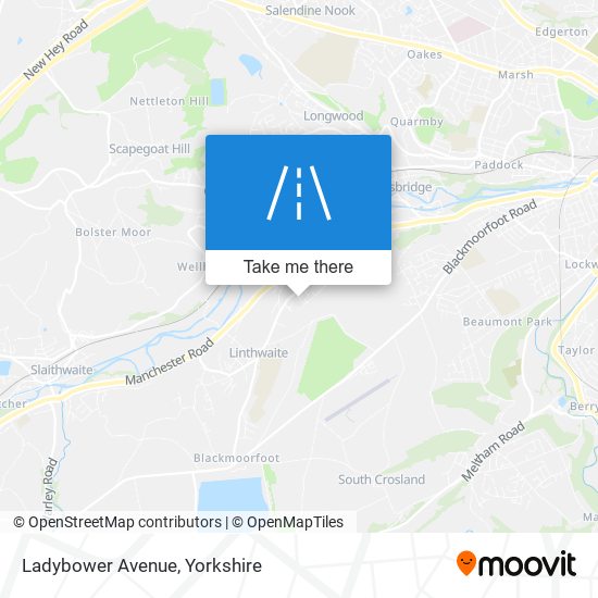 Ladybower Avenue map