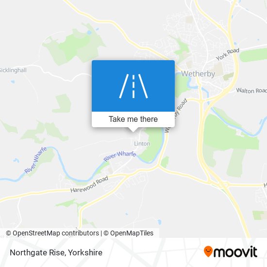 Northgate Rise map