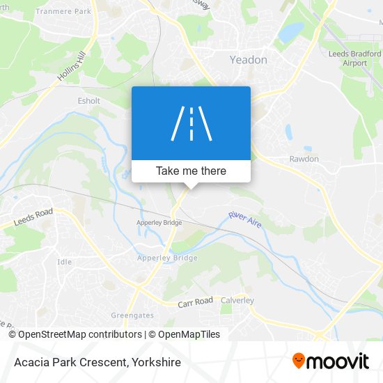 Acacia Park Crescent map