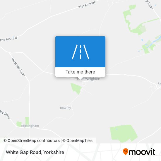 White Gap Road map