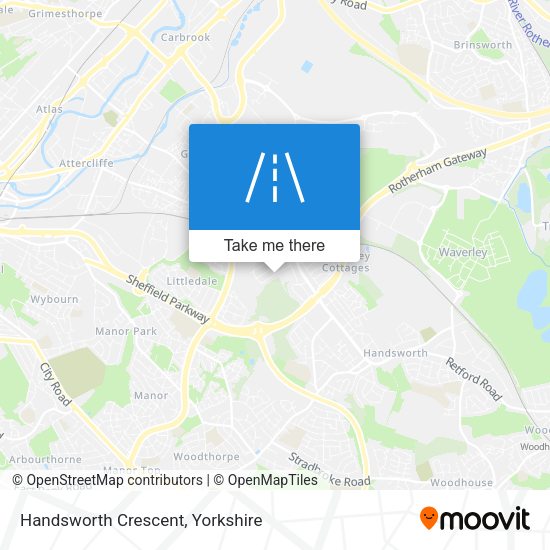 Handsworth Crescent map