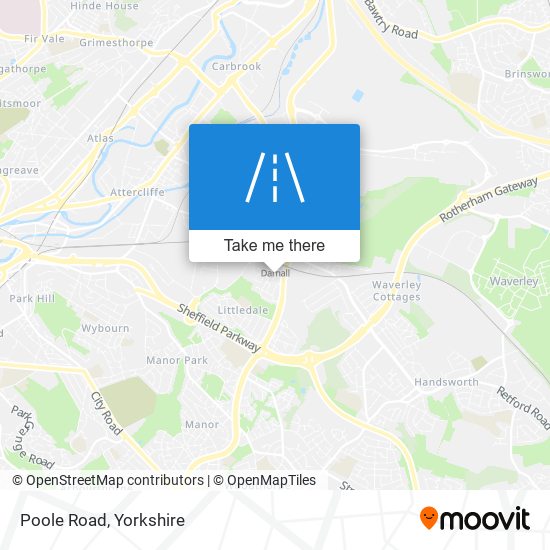 Poole Road map
