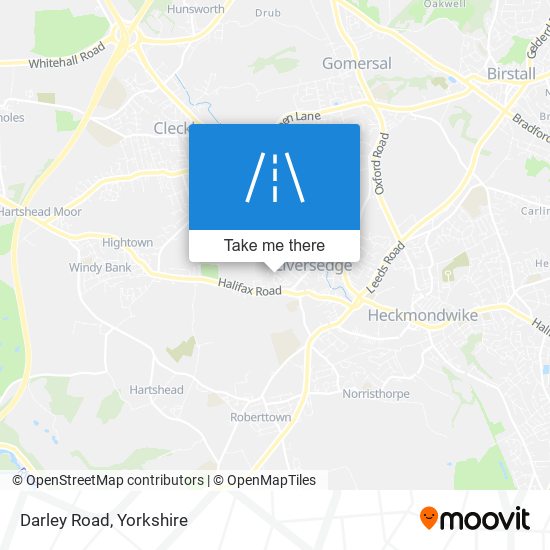 Darley Road map