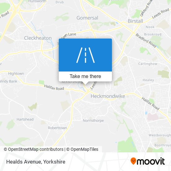 Healds Avenue map