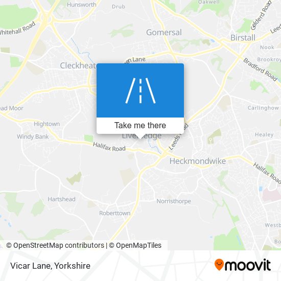 Vicar Lane map
