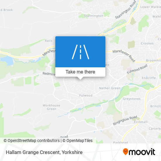 Hallam Grange Crescent map