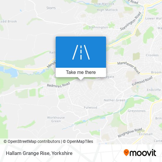Hallam Grange Rise map