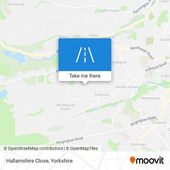 Hallamshire Close map