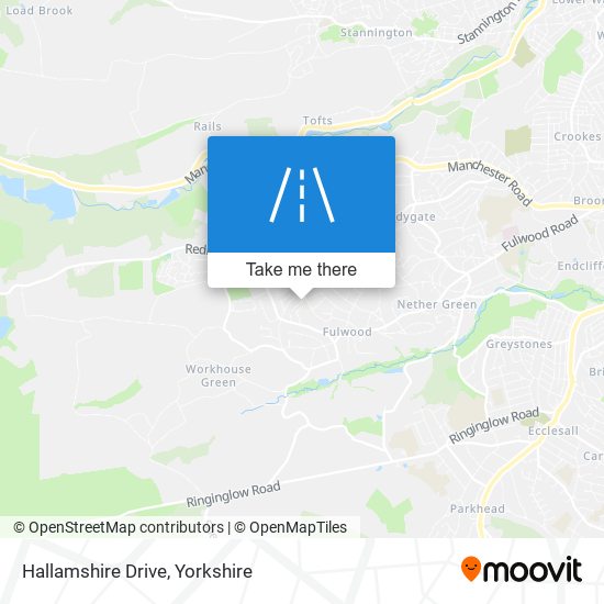 Hallamshire Drive map
