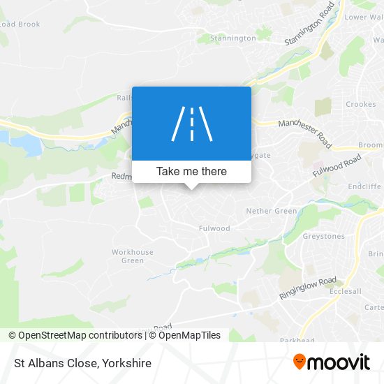 St Albans Close map