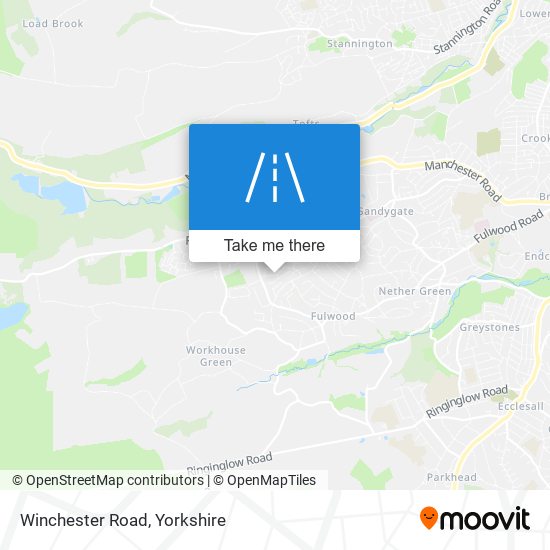 Winchester Road map