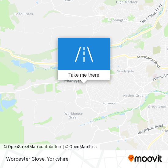 Worcester Close map