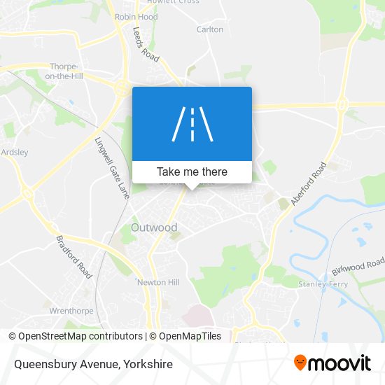Queensbury Avenue map