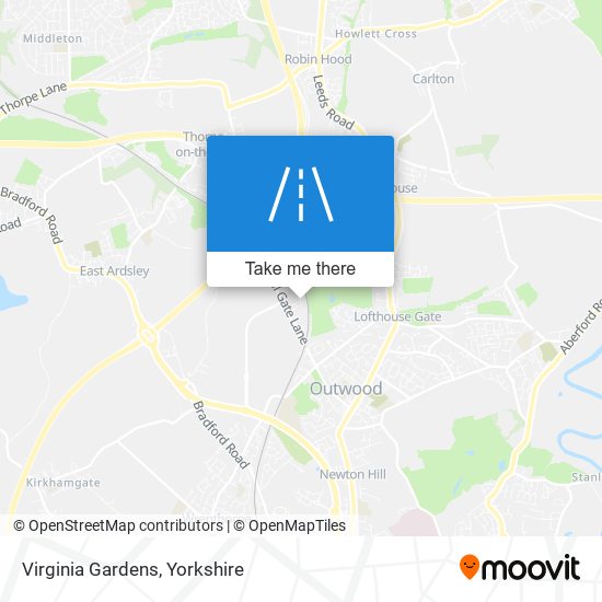 Virginia Gardens map