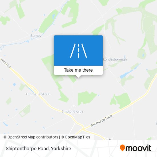 Shiptonthorpe Road map