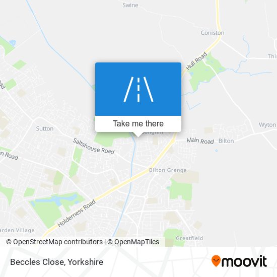 Beccles Close map