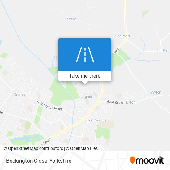 Beckington Close map