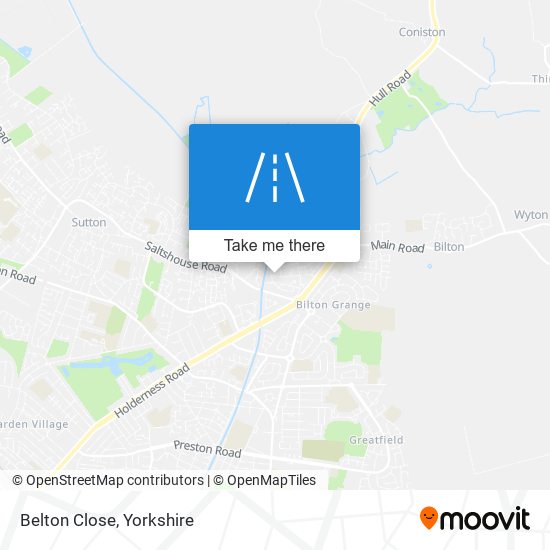 Belton Close map