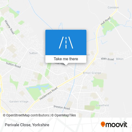 Perivale Close map