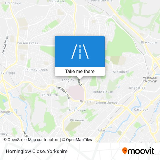 Horninglow Close map