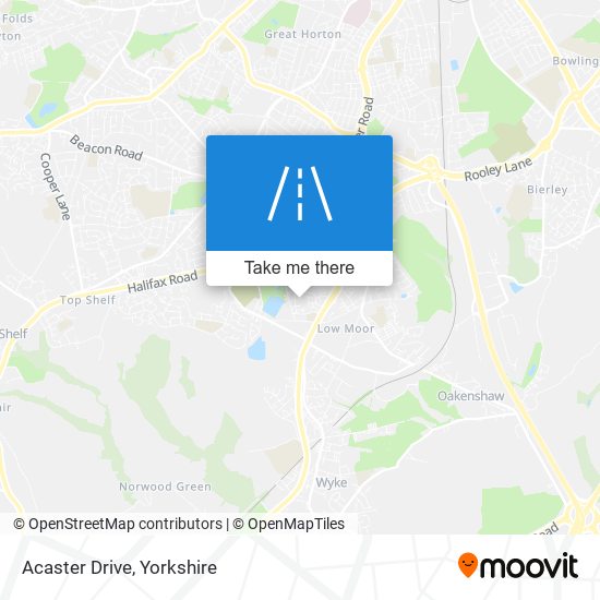Acaster Drive map