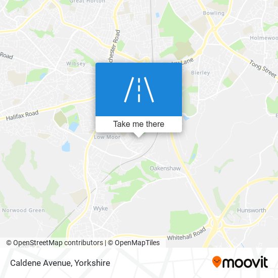 Caldene Avenue map