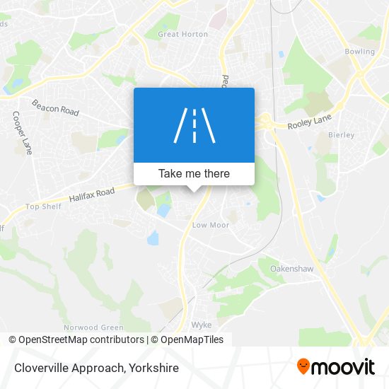 Cloverville Approach map