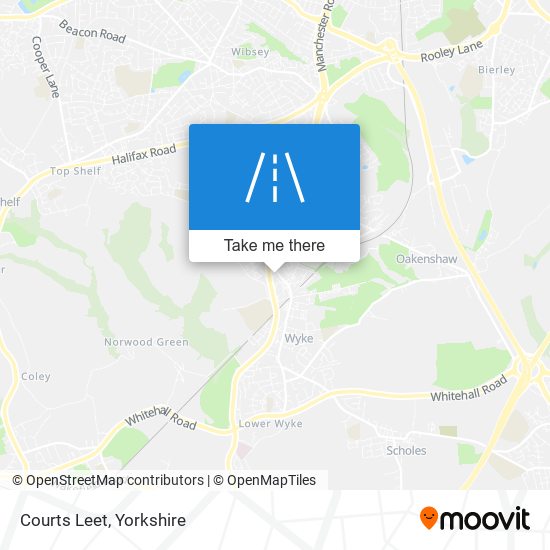 Courts Leet map