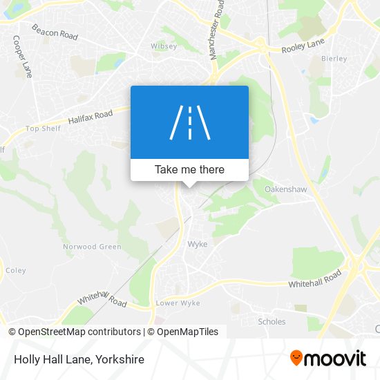 Holly Hall Lane map