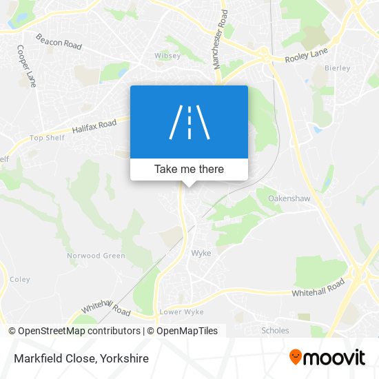 Markfield Close map
