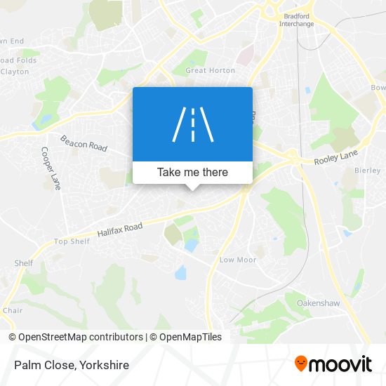 Palm Close map