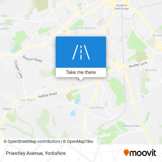 Priestley Avenue map