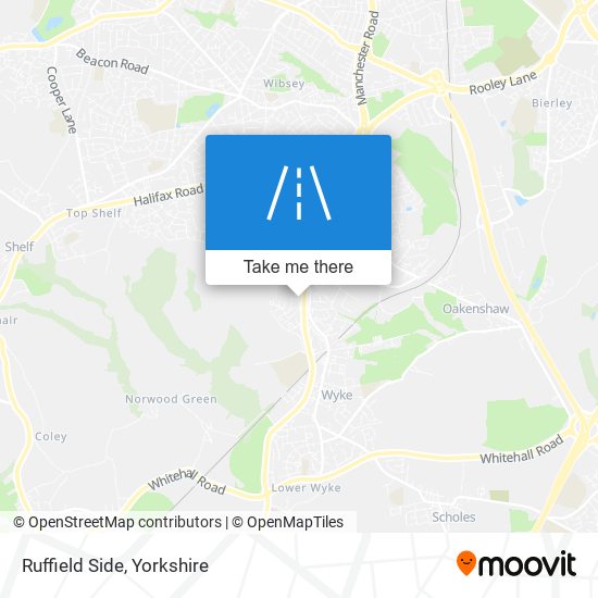 Ruffield Side map