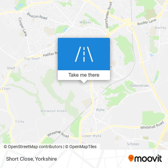 Short Close map