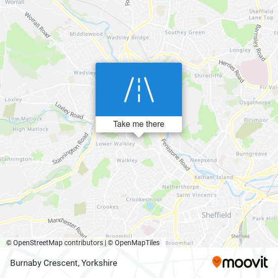 Burnaby Crescent map