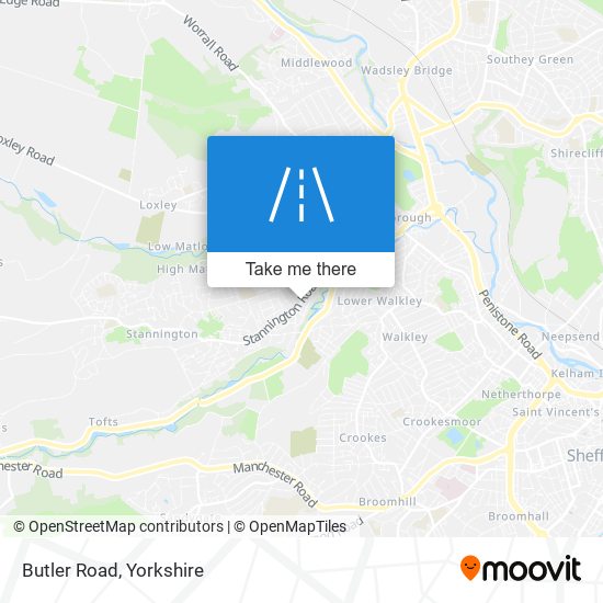 Butler Road map