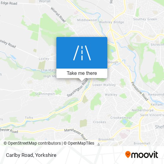 Carlby Road map