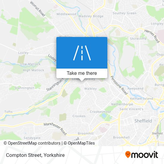 Compton Street map