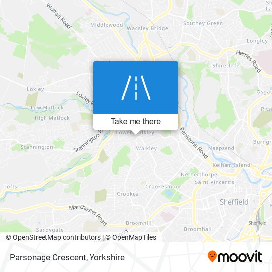 Parsonage Crescent map