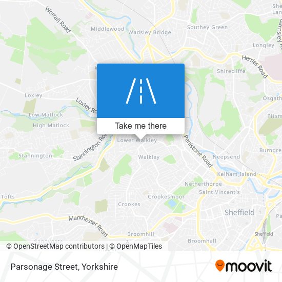 Parsonage Street map