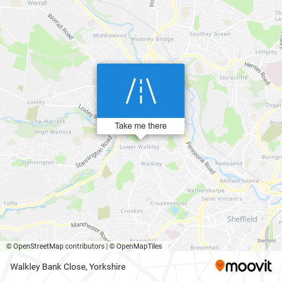 Walkley Bank Close map