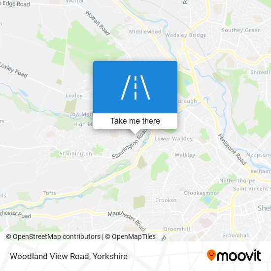 Woodland View Road map