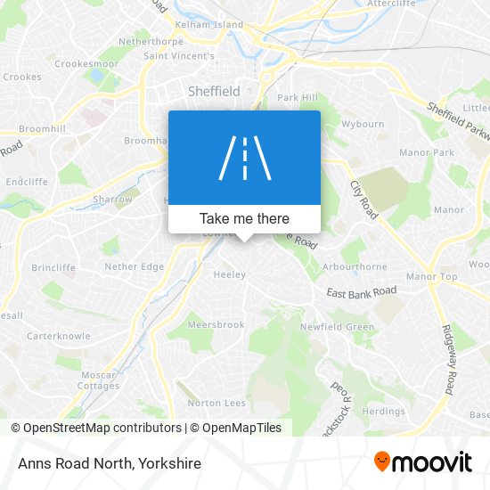 Anns Road North map