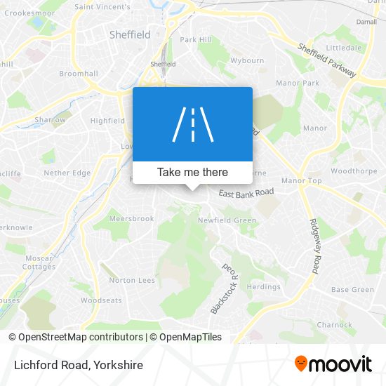 Lichford Road map