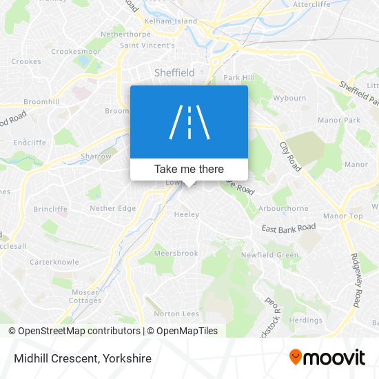 Midhill Crescent map