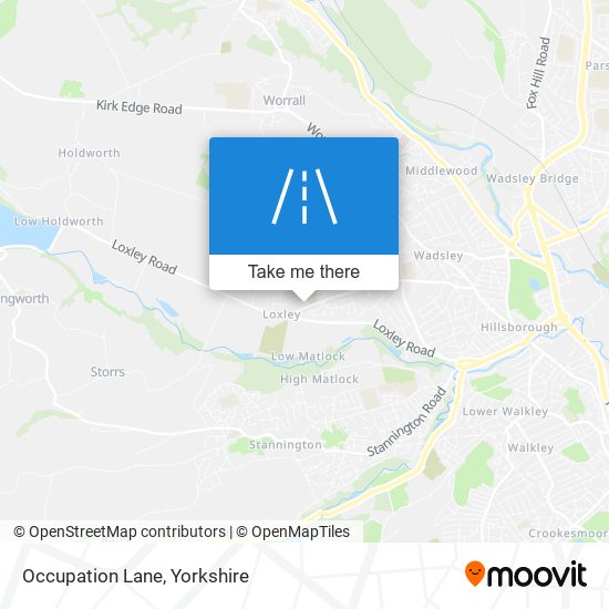 Occupation Lane map