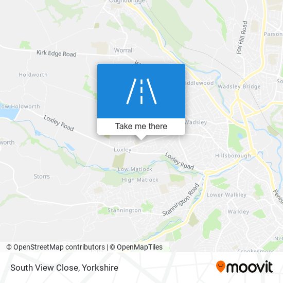 South View Close map