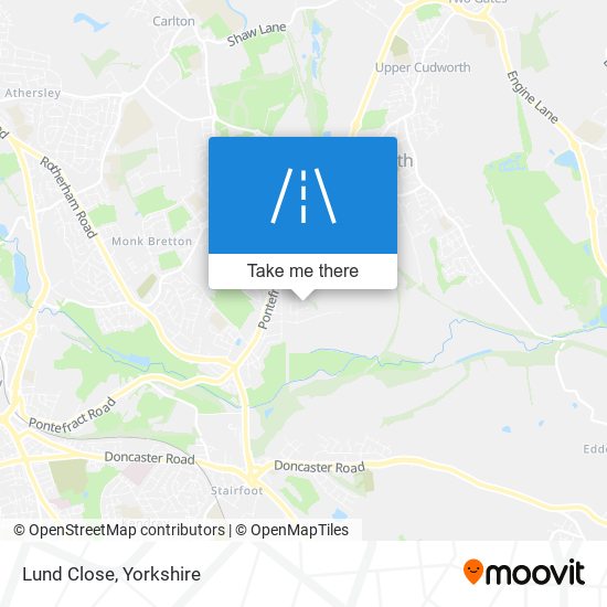 Lund Close map