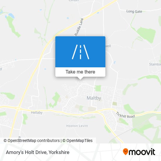 Amory's Holt Drive map