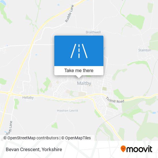 Bevan Crescent map